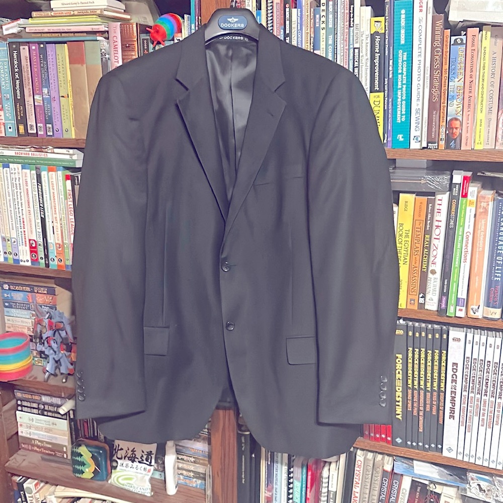 Black Dockers Sport Coat 44r